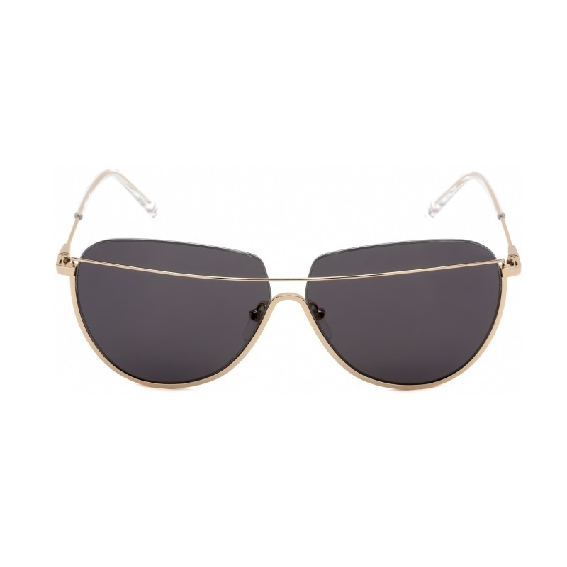 MCM Virtual Garden Grey Pilot Ladies Sunglasses Sunglasses, Shiny Gold/Grey