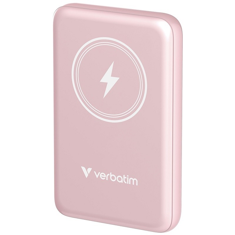 Charge 'n' Go Magnetic Wireless Power Bank 10,000 mAh - (Pink)