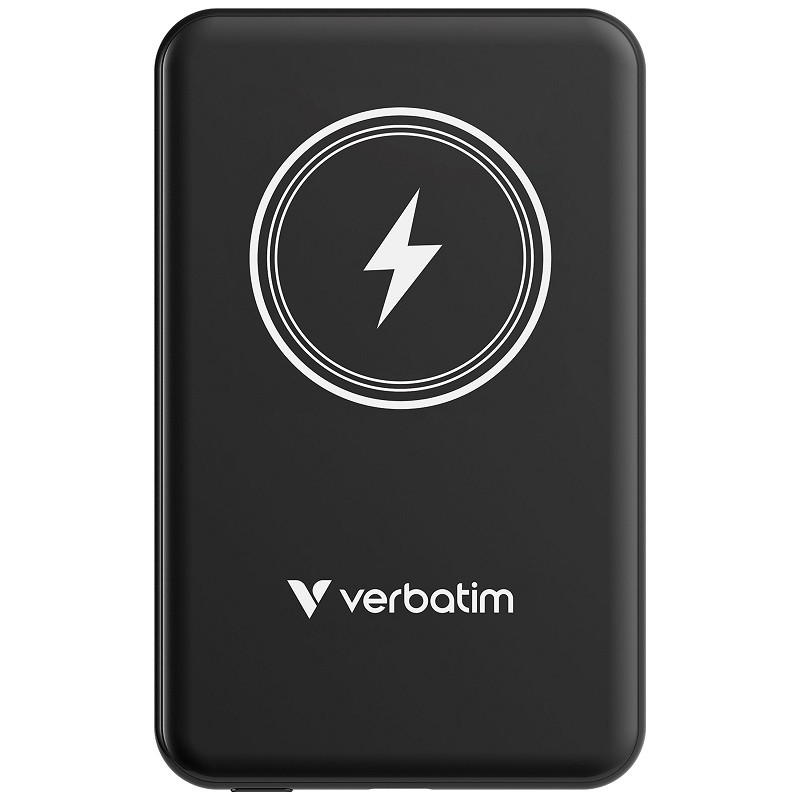 Charge 'n' Go Magnetic Wireless Power Bank 5000 mAh - (Black)