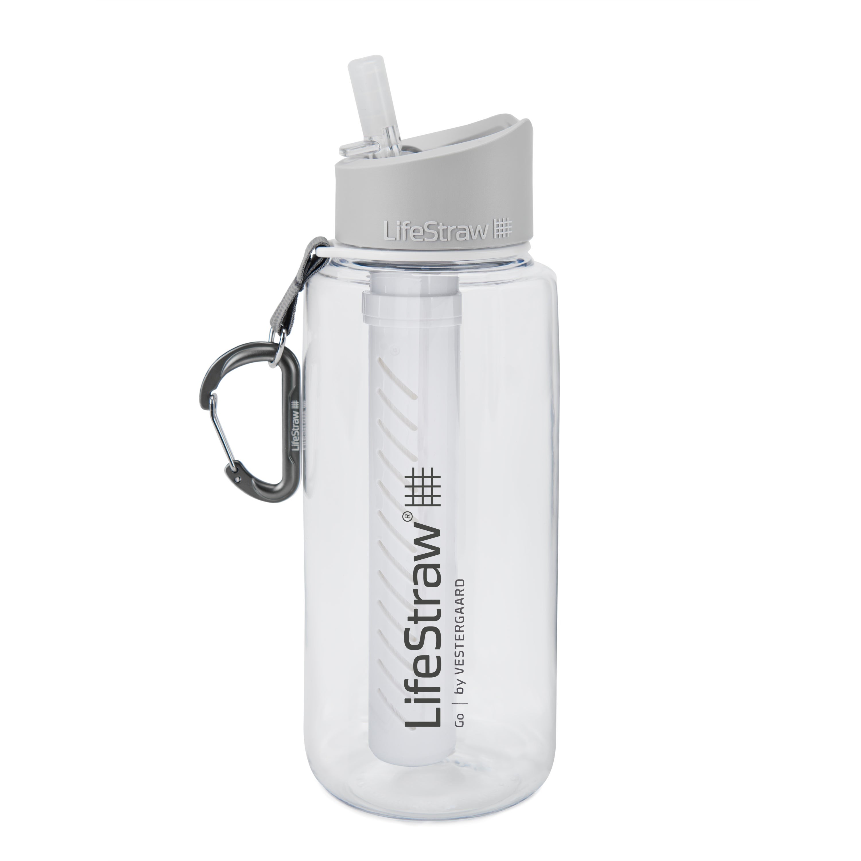 LifeStraw Go 1L Filtered Tritan Renew Water Bottle Clear