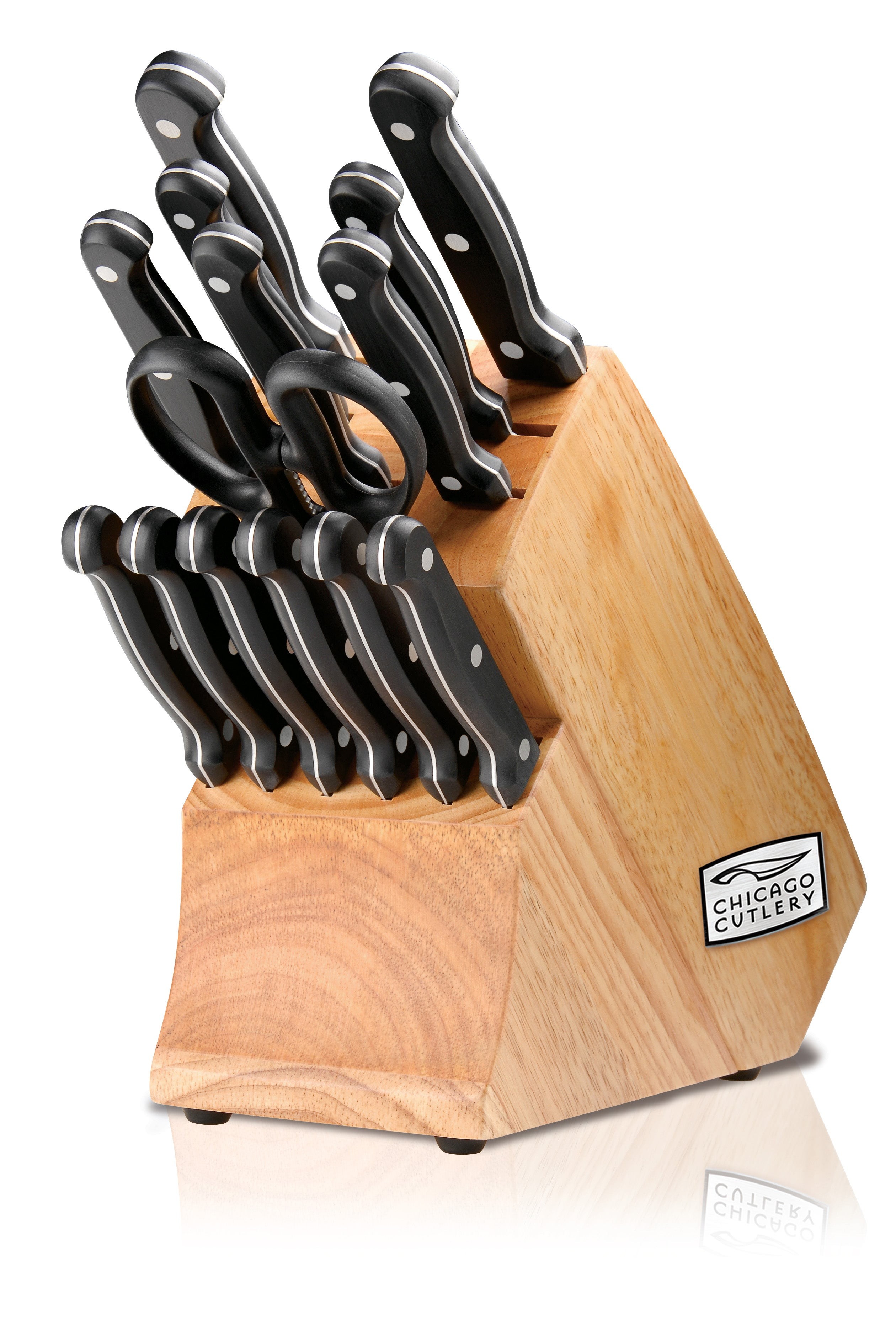 Essentials 15pc Knife Block Set