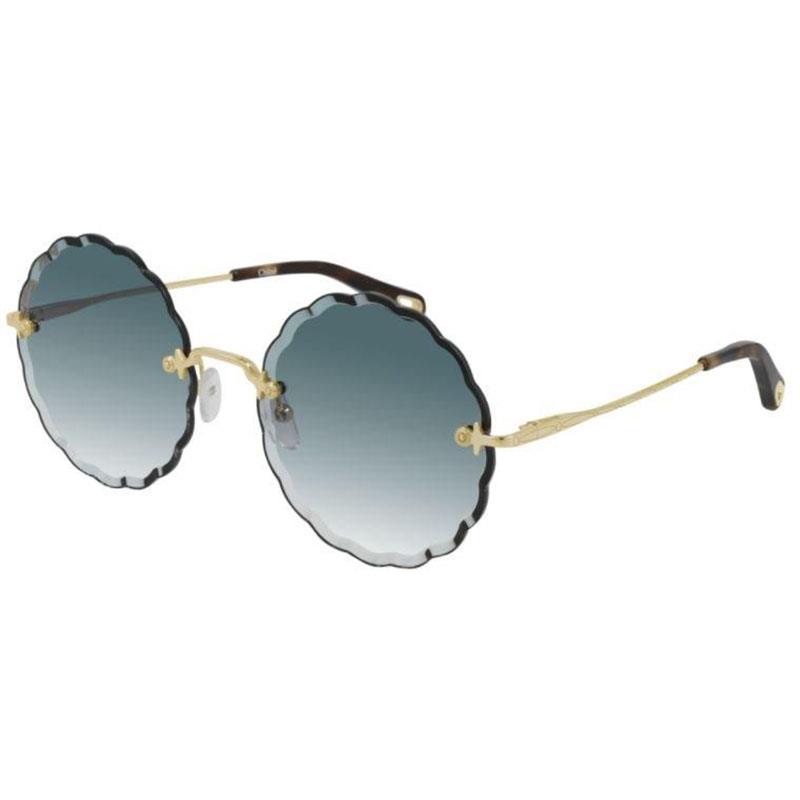 Ladies Beveled Gradient Sunglasses - (Blue)