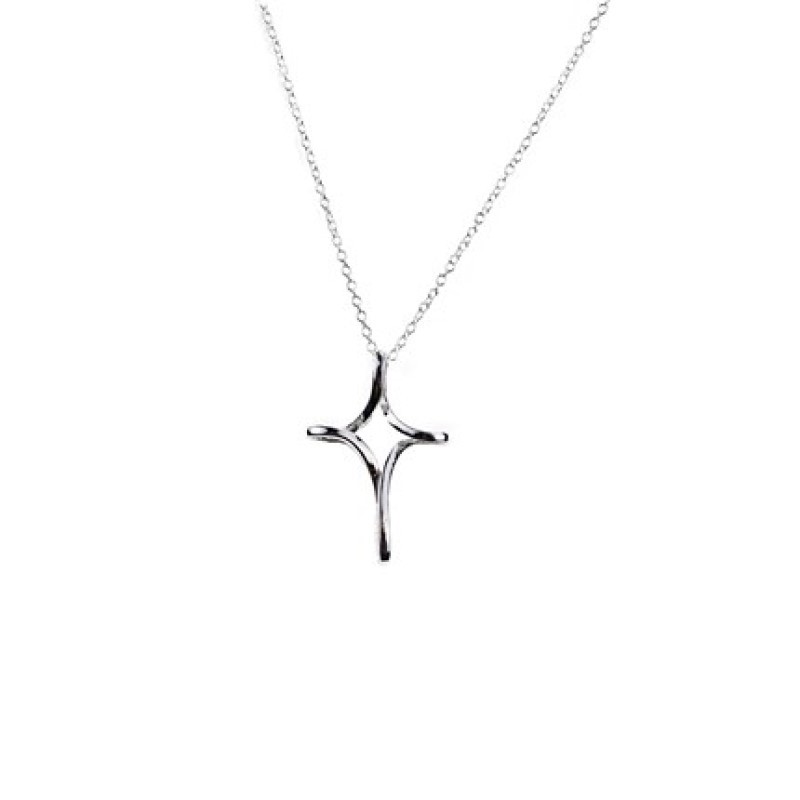 Infinity Cross Pendant Necklace