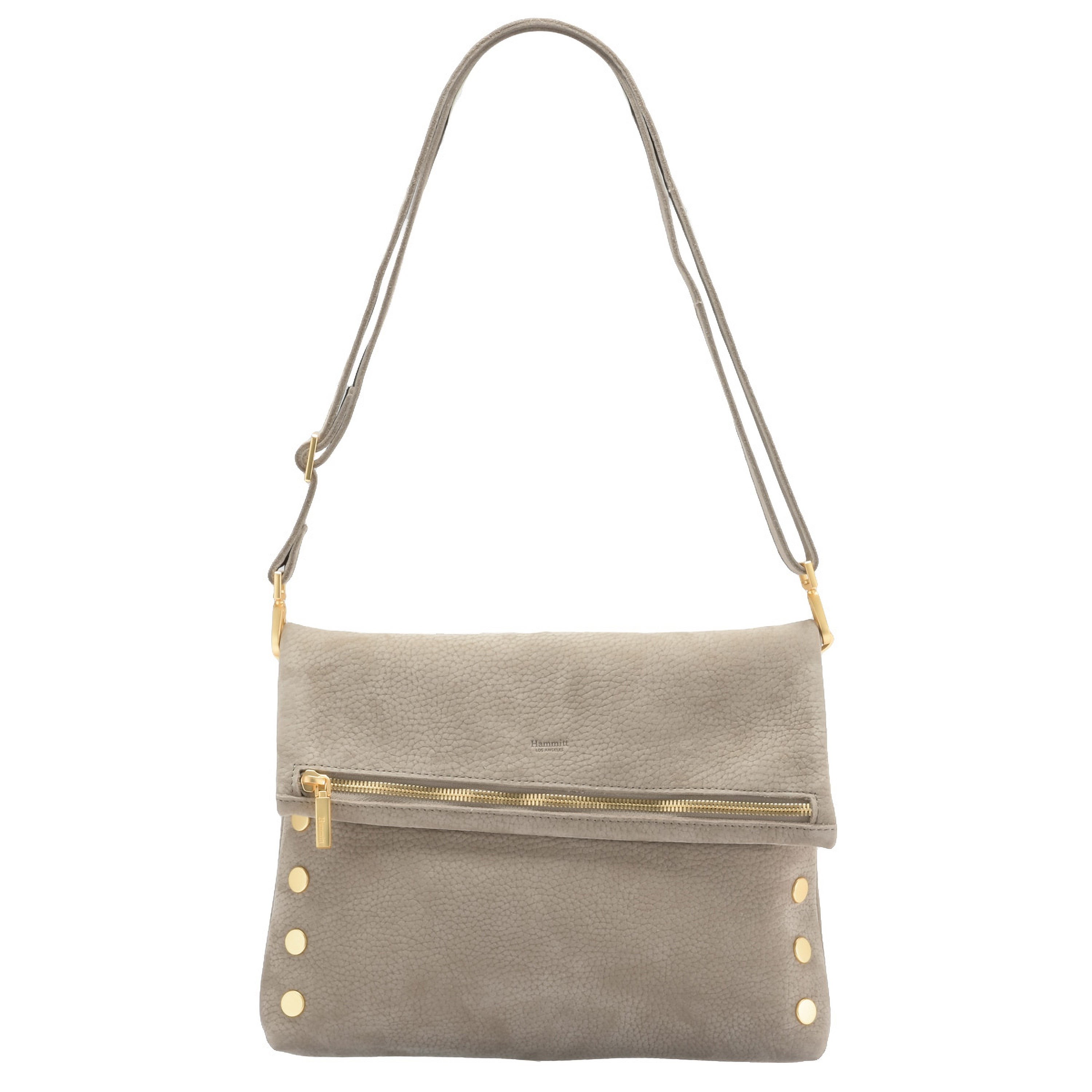 VIP Large Clutch Gray Natural/Brushed Gold