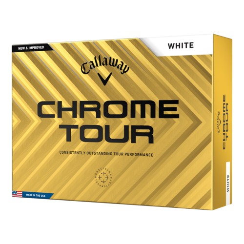 Callaway Chrome Tour Golf Balls White, 2024