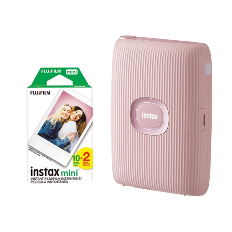 Instax Mini Link 2 Smartphone Printer with 20 Pack Film Kit, Soft Pink Instax Mini Link 2 Smartphone Printer with 20 Pack Film Kit, Soft Pink