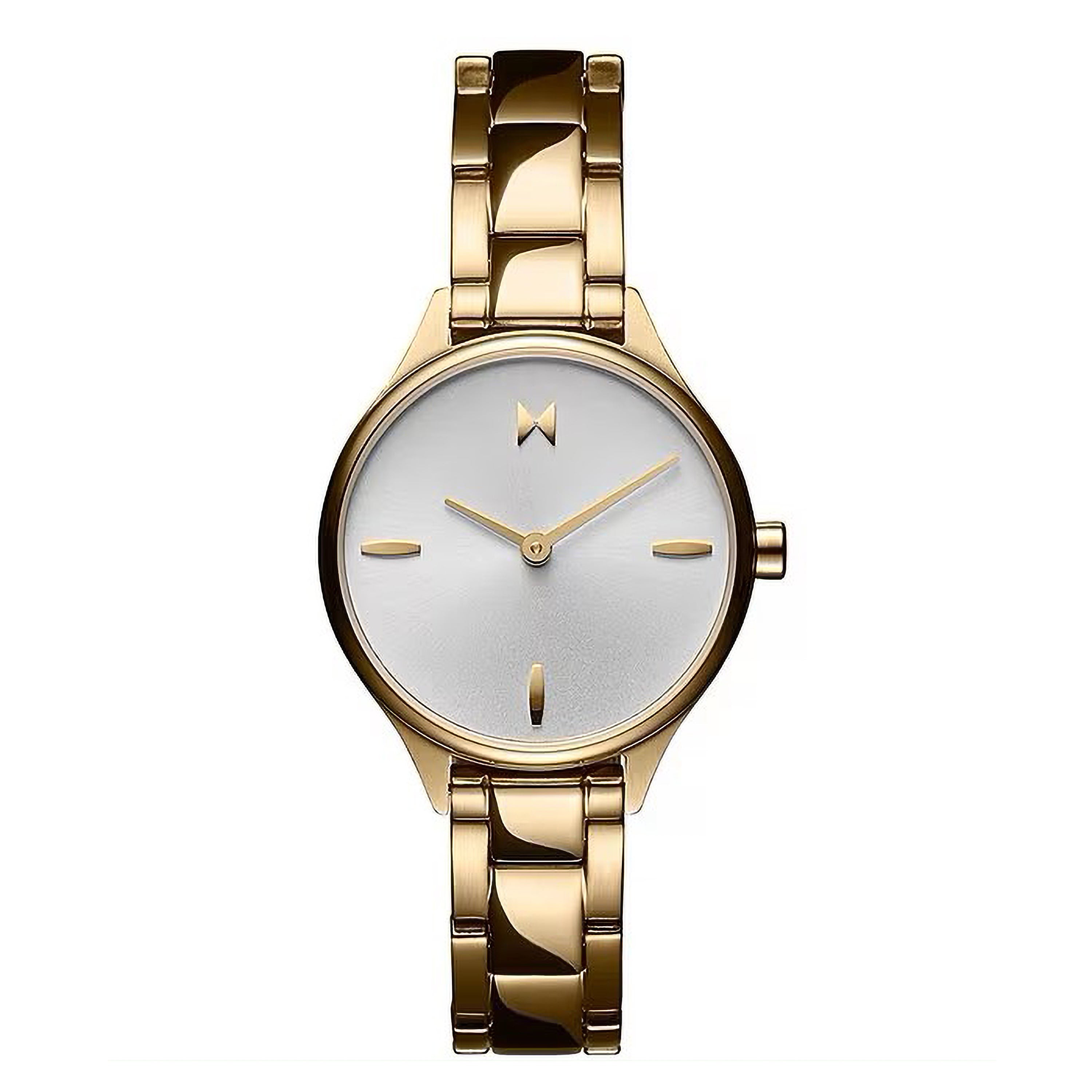 Ladies Reina Gold-Tone Stainless Steel Watch White Dial