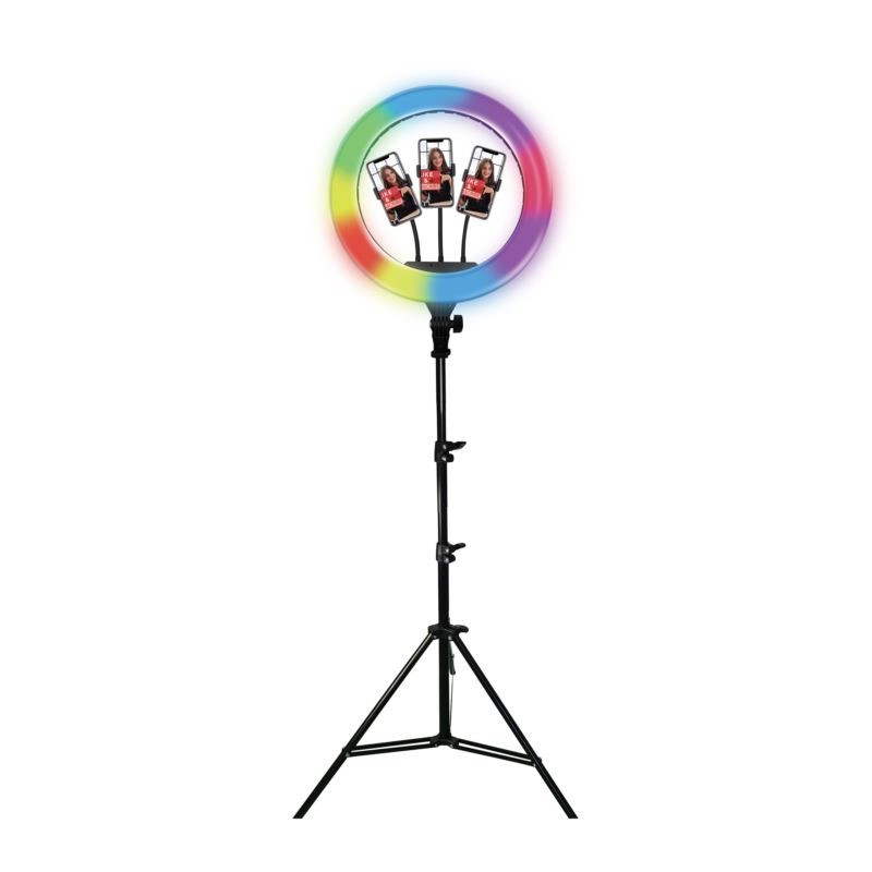 Pro Live Stream 18 Inch LED Ring Light with RGB - (3 Device)