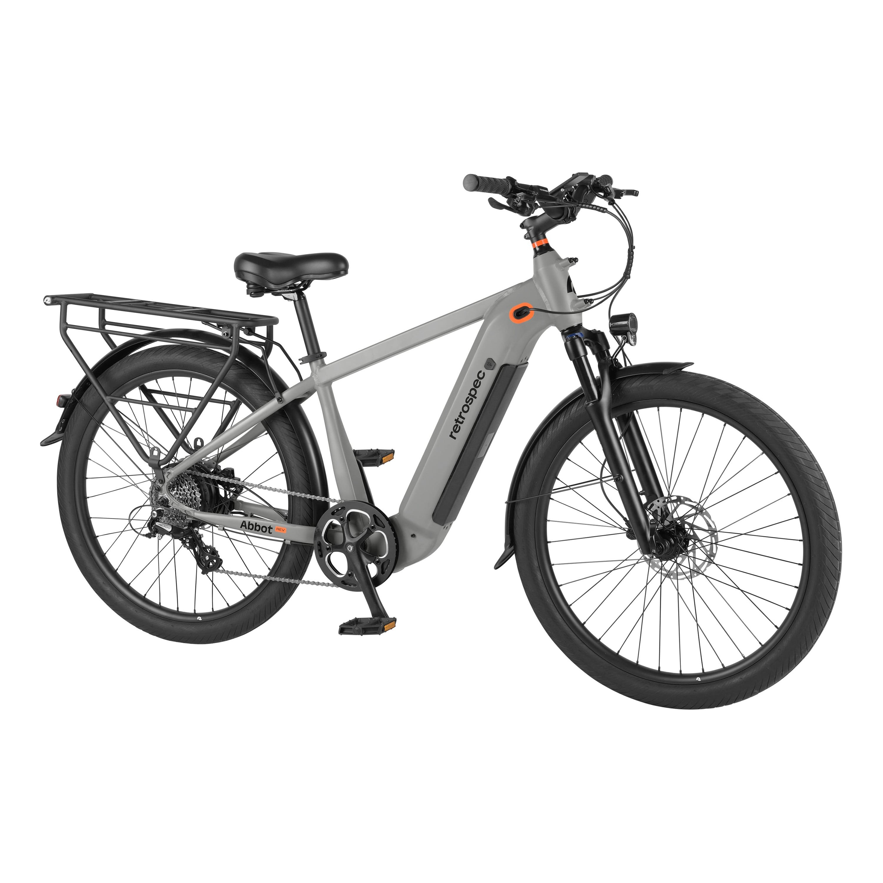 Abbot Rev Commuter Electric Bike - 19" Large Matte Shale