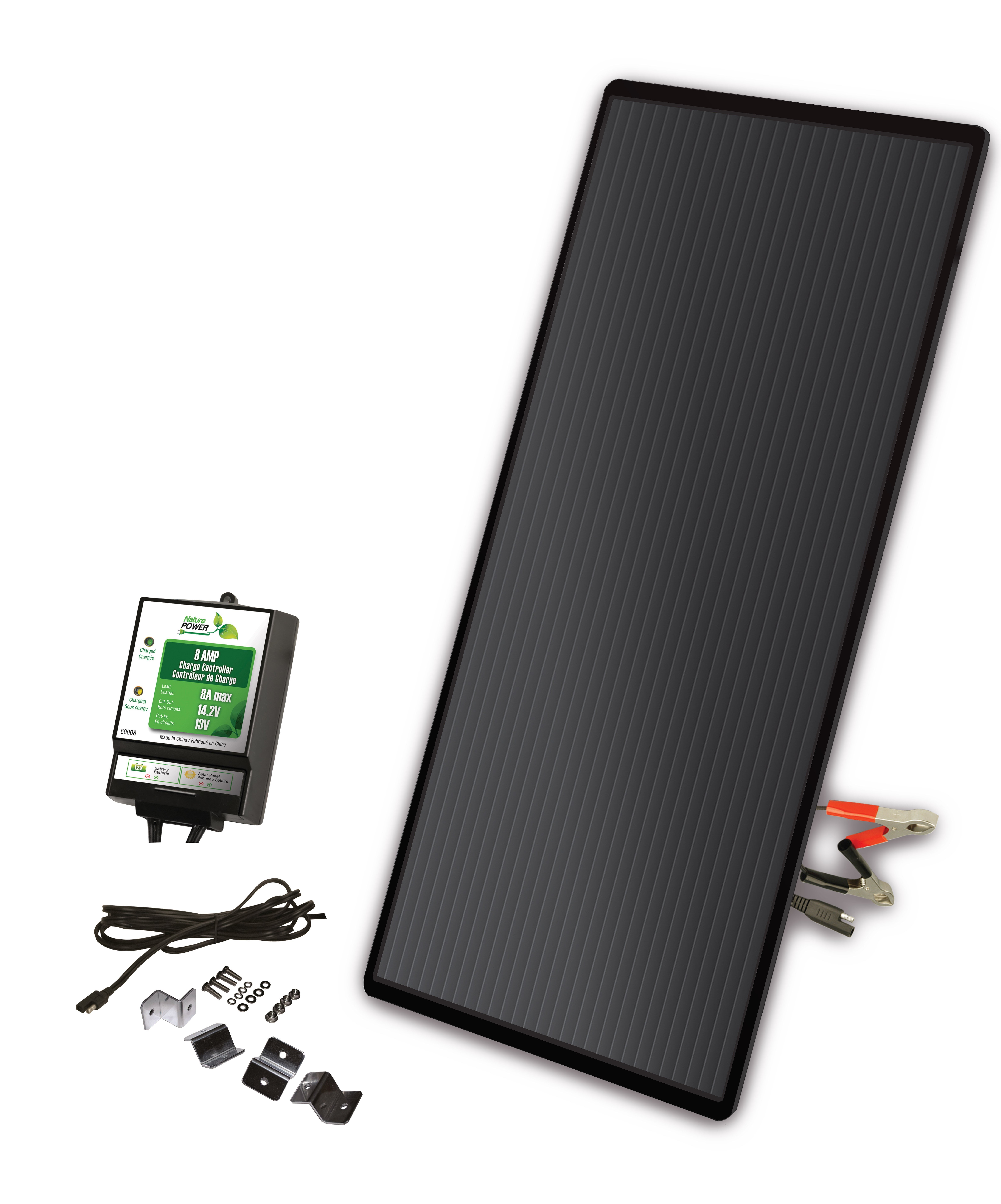 22 Watt Solar Battery Charger Kit