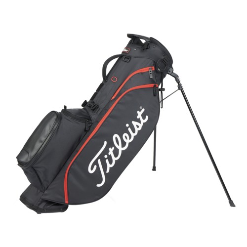 Titleist Players 4 Stand Bag Black/Black/Red