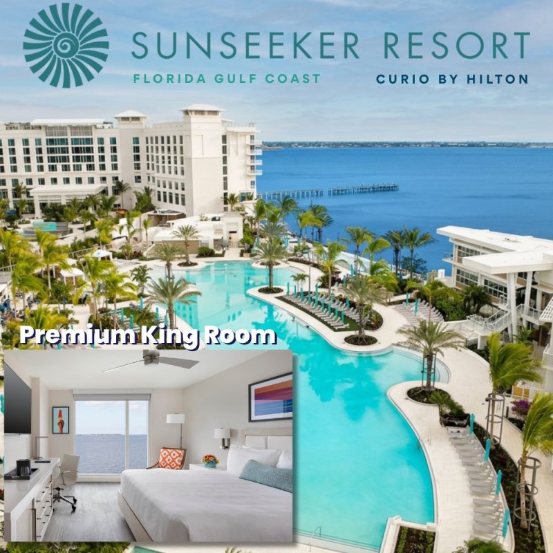 Charlotte Harbor Florida 4 Night Stay -Premium King Room Plus 1000 Dollar Resort Credit