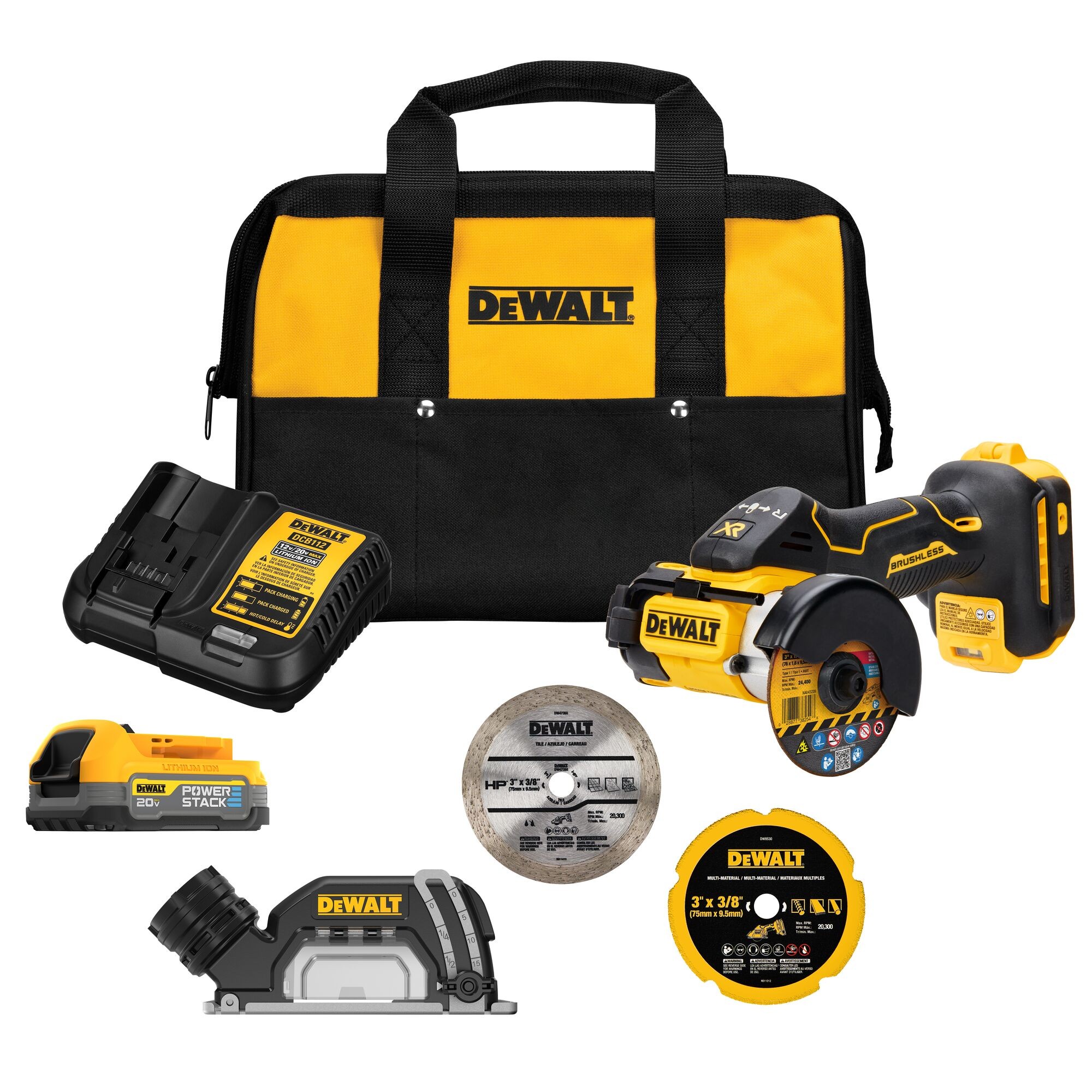 Compact 20V MAX XR Brushless 3" Cut-Off Tool Kit