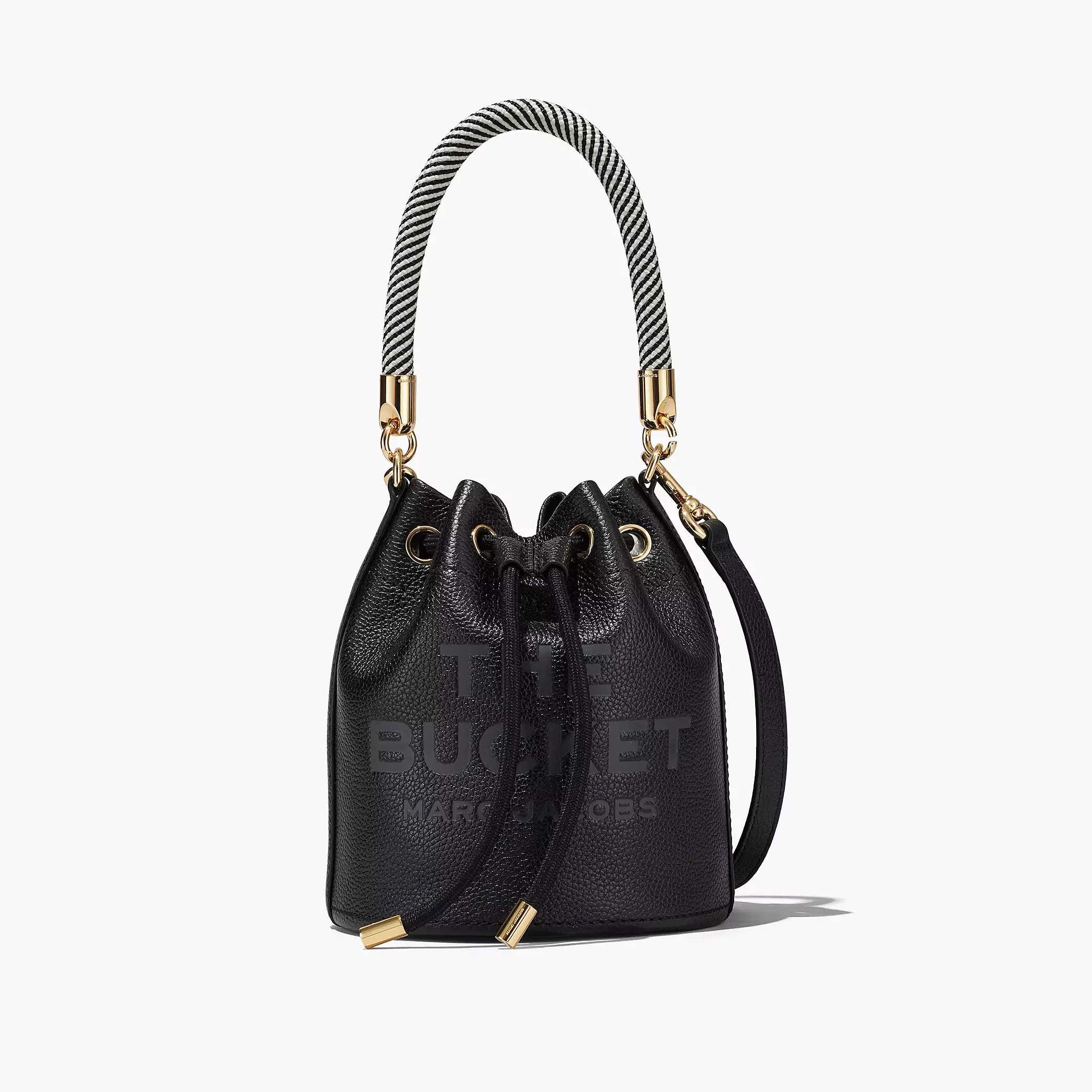 Marc Jacobs Leather Bucket Bag (Black)