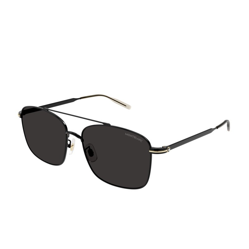 Men's Shiny Black Navigator Sunglasses