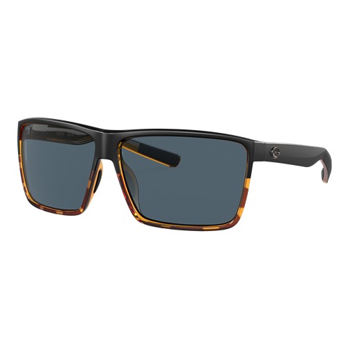 Costa Rincon Sunglasses Black-Shiny Tortoise/Gray 580P, Size 63 frame