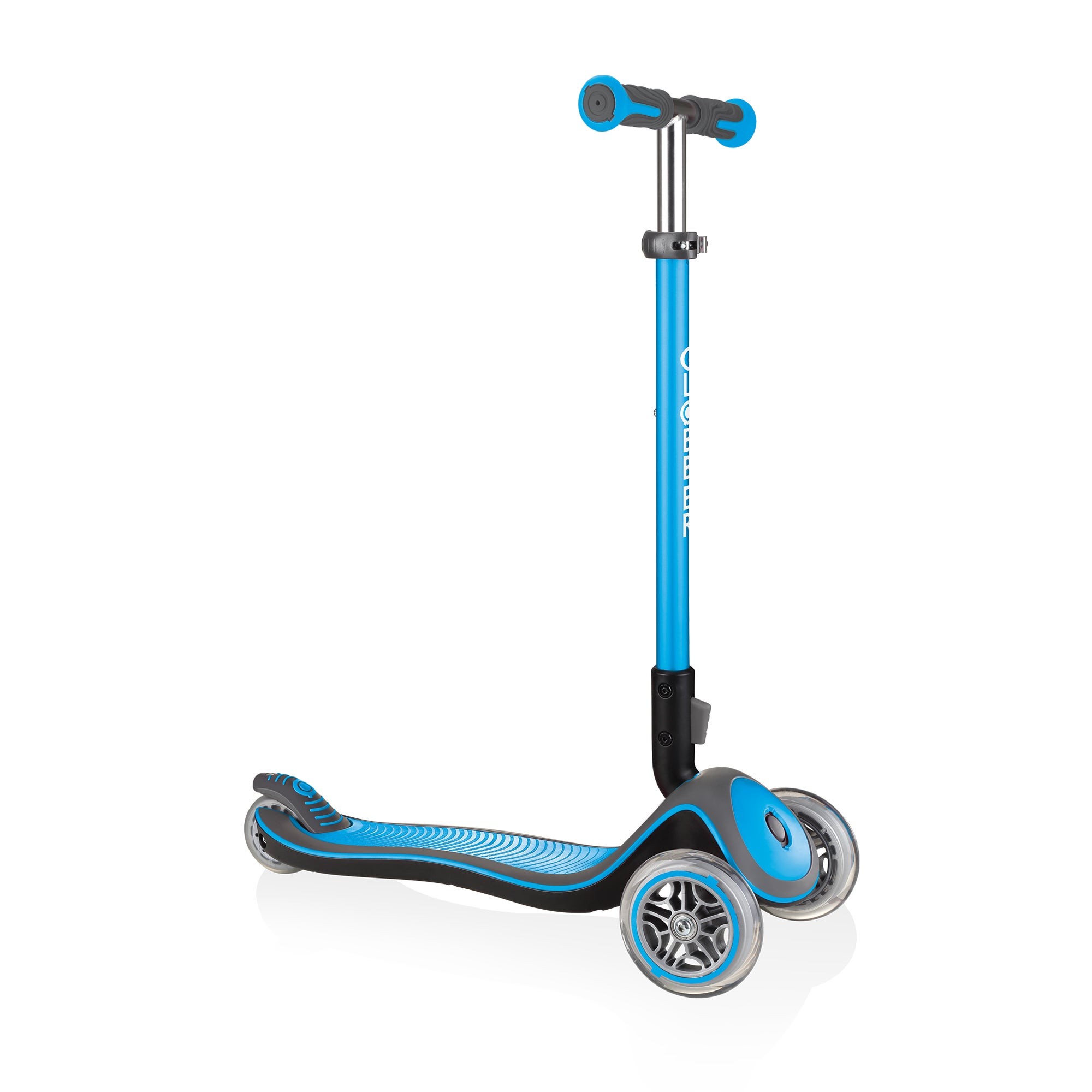 Elite Deluxe Foldable 3-Wheel Youth Scooter Sky Blue