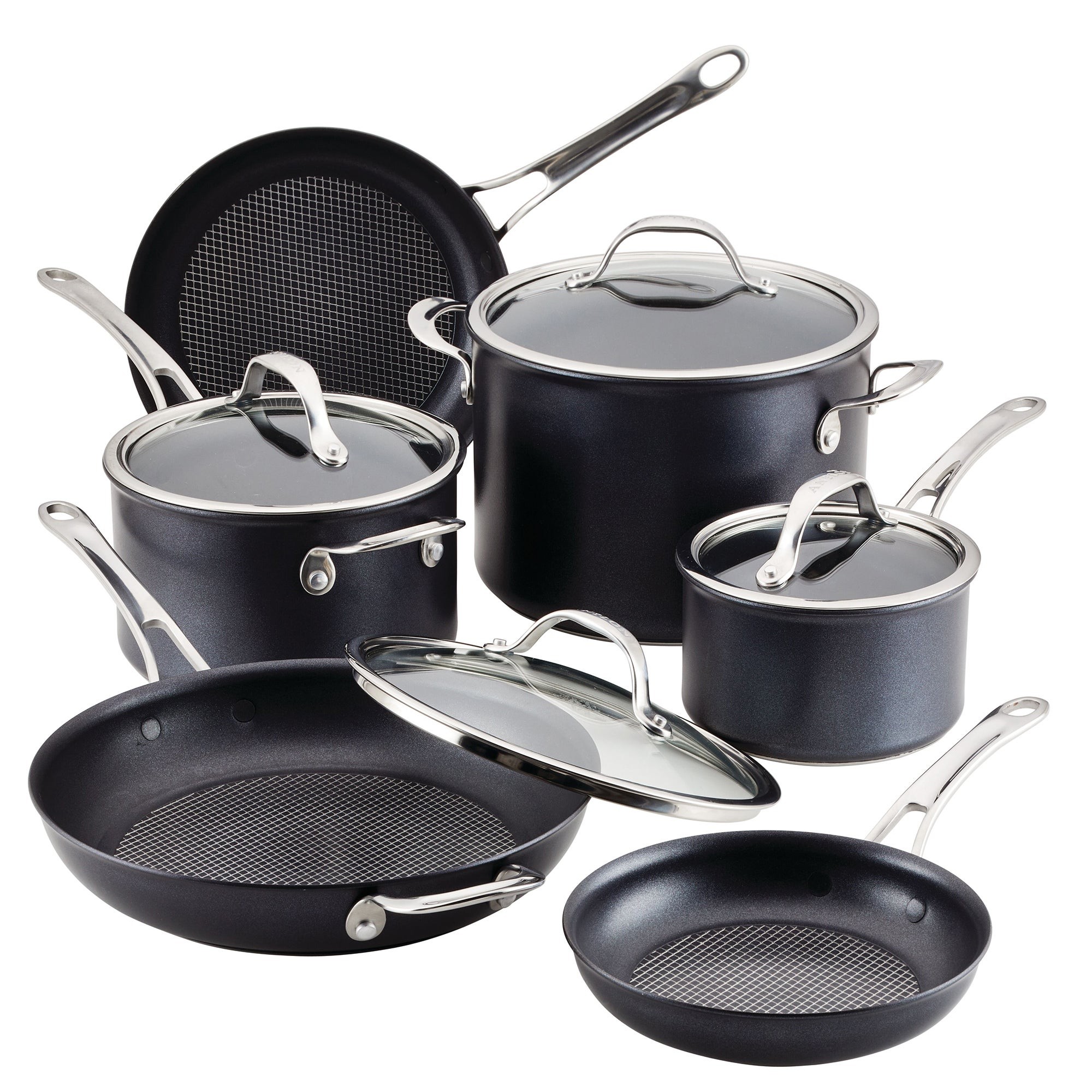 AnolonX 10pc SearTech Nonstick Cookware Set