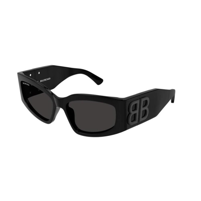 Womens Soft Cat Eye Sunglasses-Black