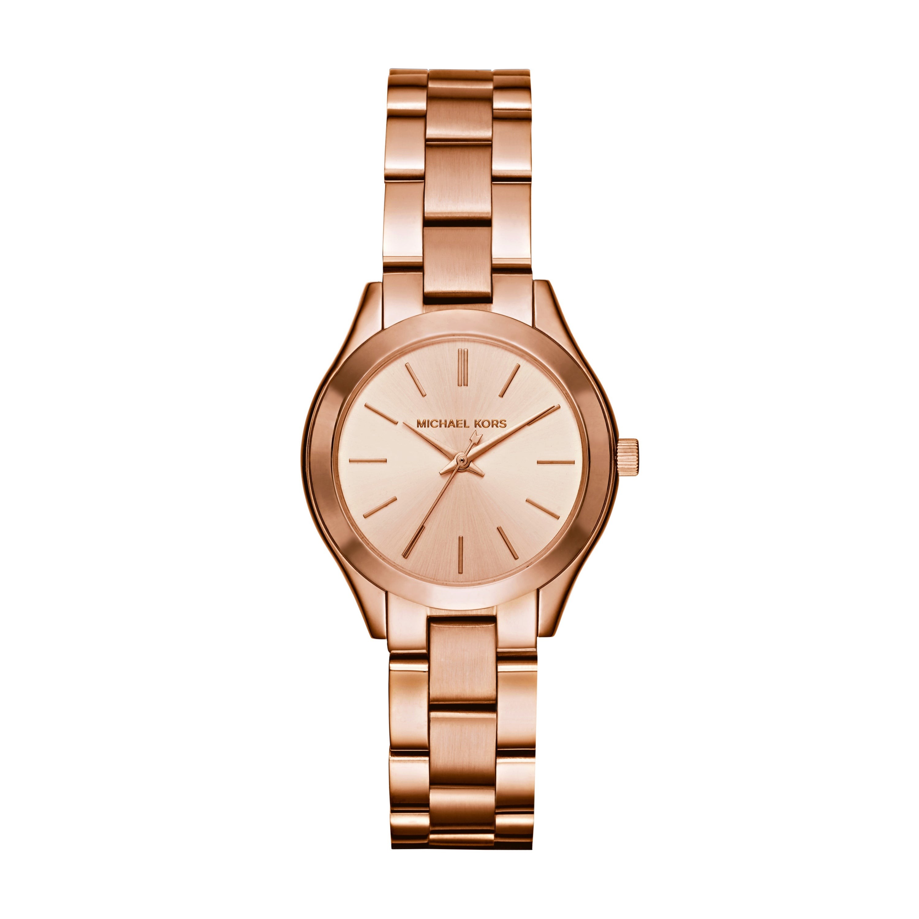 Ladies Mini Runway Rose Gold-Tone SS Watch Rose Gold Dial