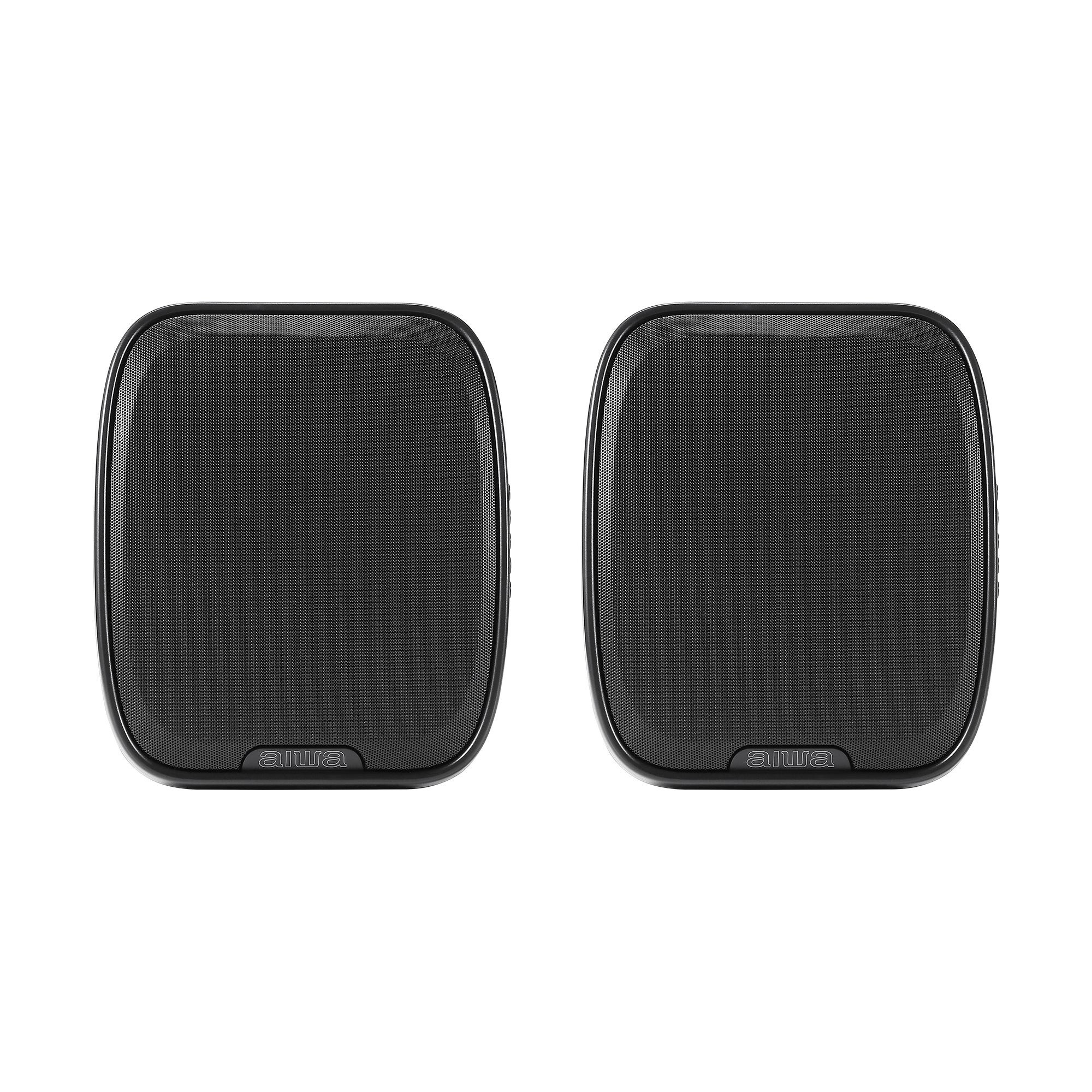 Dual Wireless Wall Mounted Speaker Pair w/ Rechargeable Battery