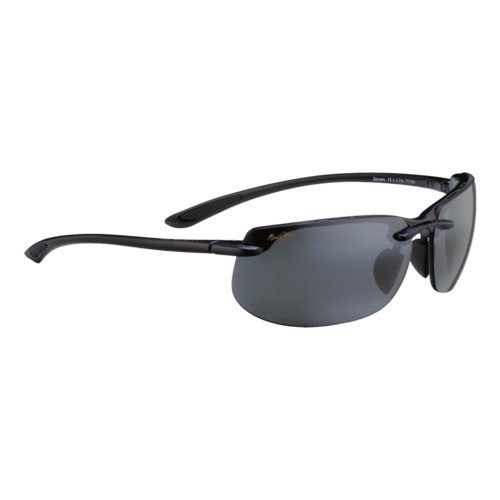 Maui Jim Banyans Sunglasses Gloss Black/Neutral Grey, Size 70 frame Gloss Black/Neutral Grey
