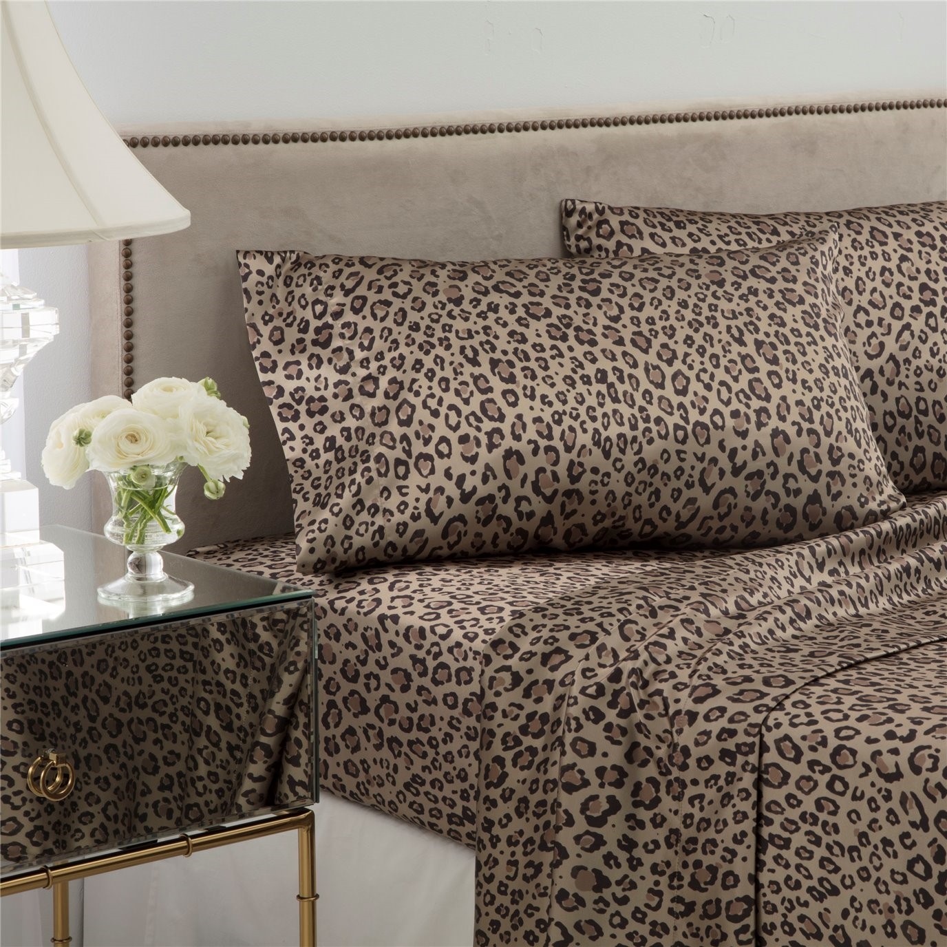 Satin King Leopard Sheet Set (1S51594)