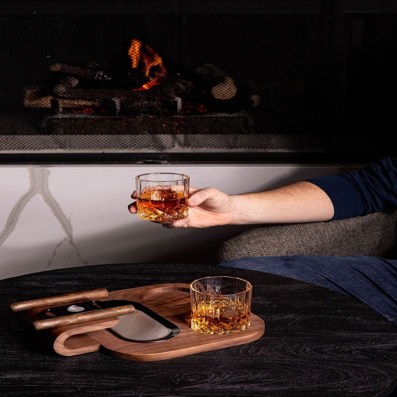 Whiskey and Cigar Board Set