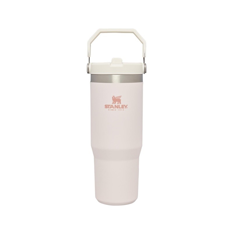 The IceFlow Flip Straw Tumbler 30oz - Rose Quartz