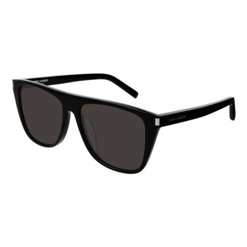 Saint Laurent New Wave SL1 Sunglasses Black/Black, Size 58 frame Black/Black