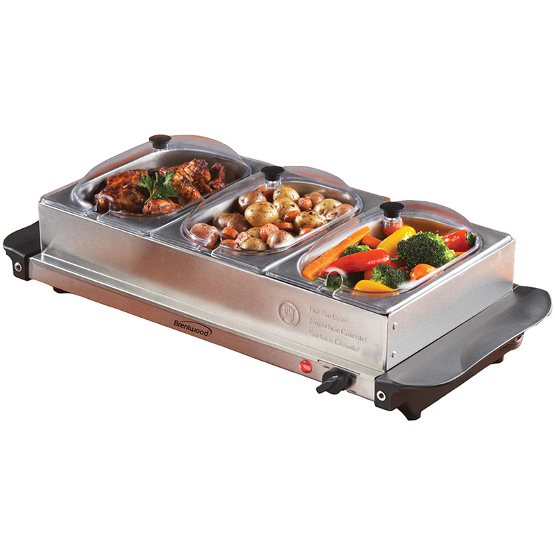 Triple Buffet Server Warming Tray