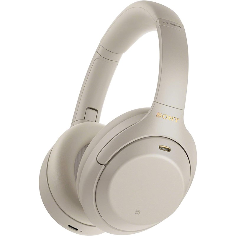Over Ear Headphones with Mic - (Silver)