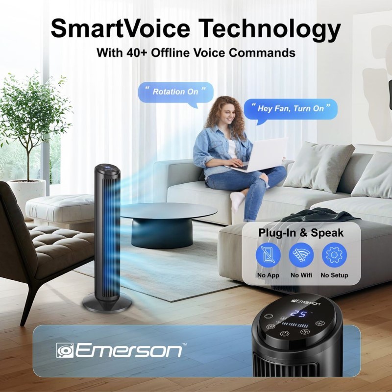 SmartVoice 29inches Tower Fan