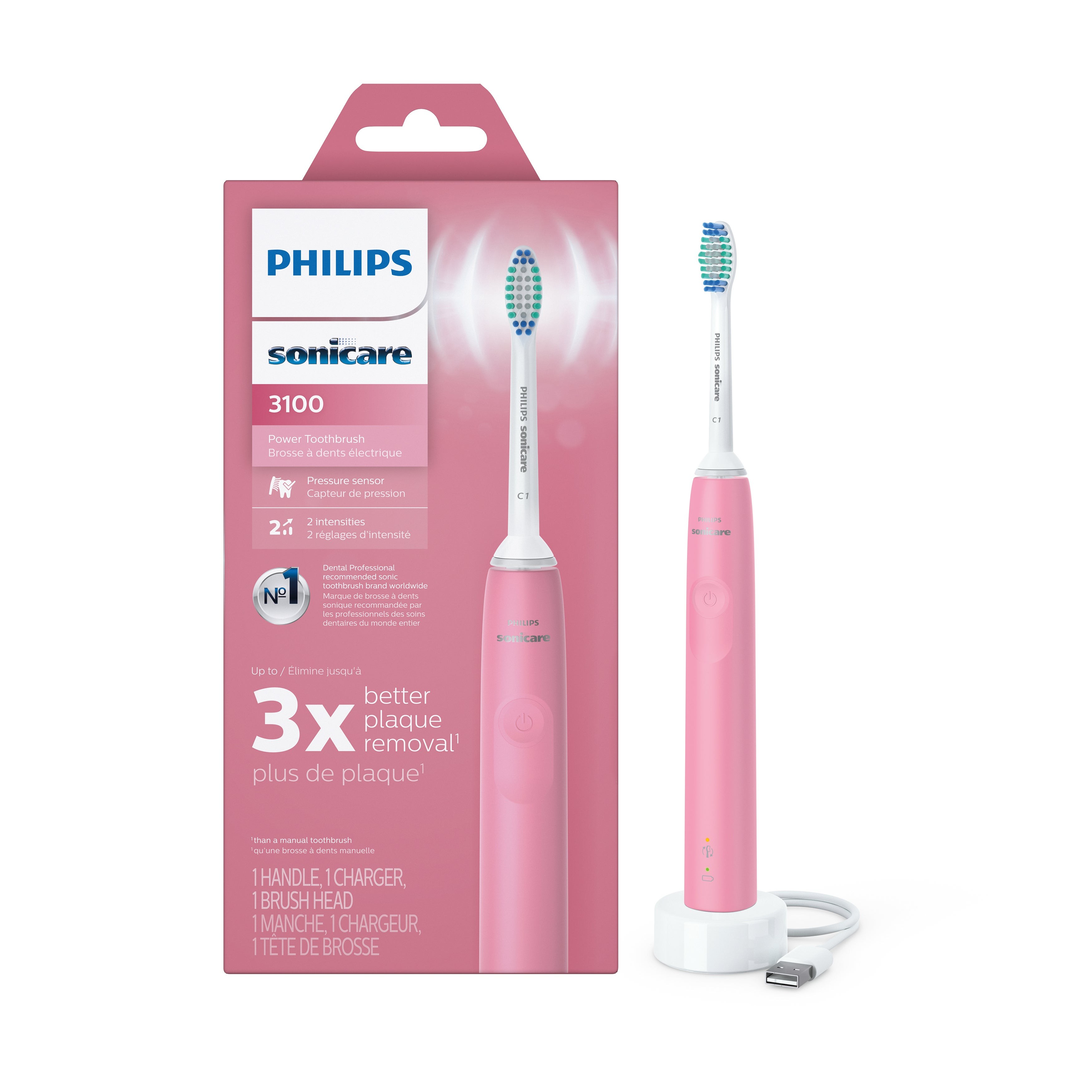 3100 Series Sonic Electric Toothbrush Pink