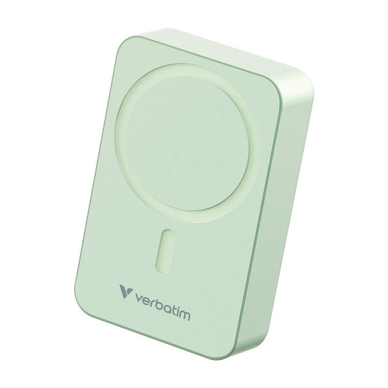 Charge 'n' Go Essential Magnetic Wireless Charging Power Bank 20,000 mAh - (Green)