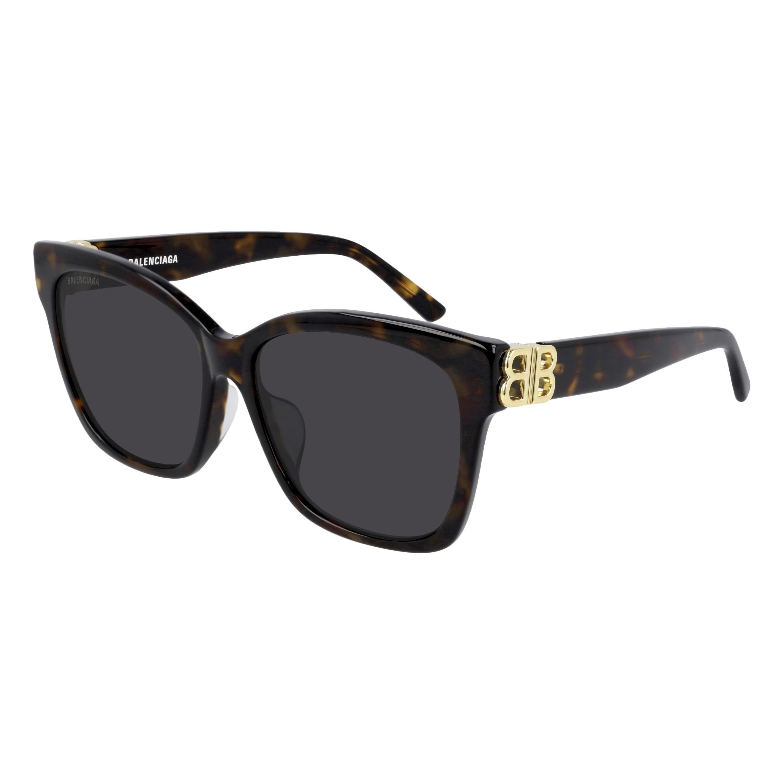 Women's Shiny Dark Havana Cat Eye Sunglasses
