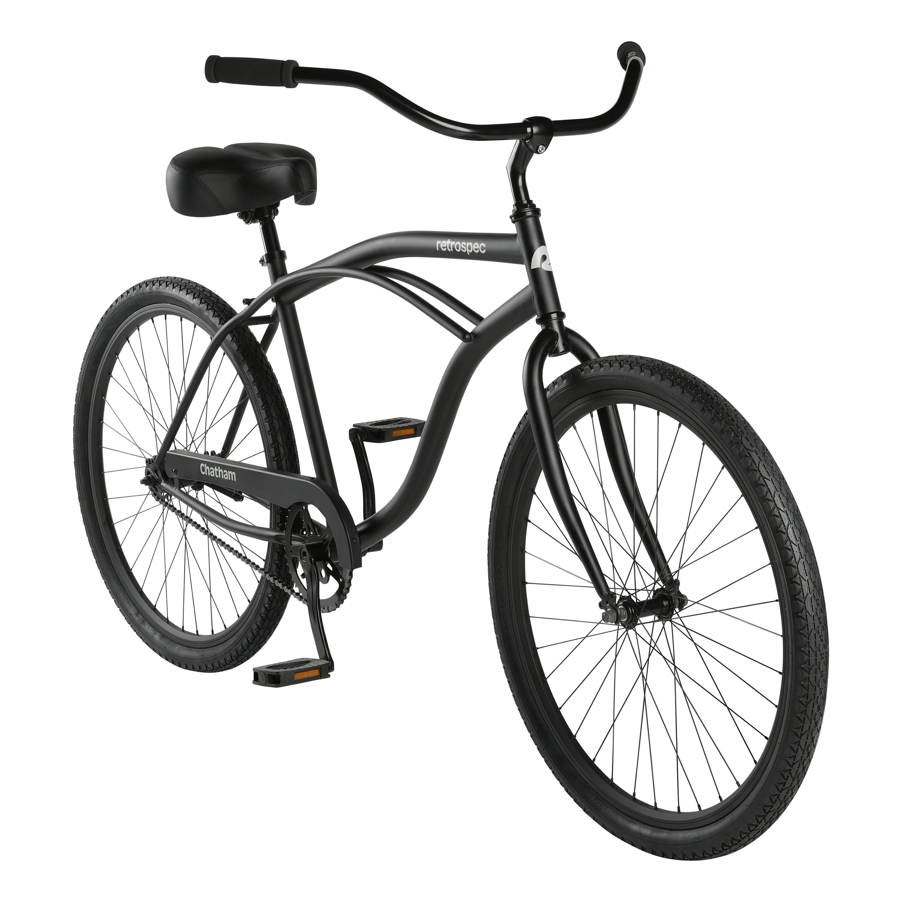 Chatham Beach Cruiser Bike - Single Speed Matte Black