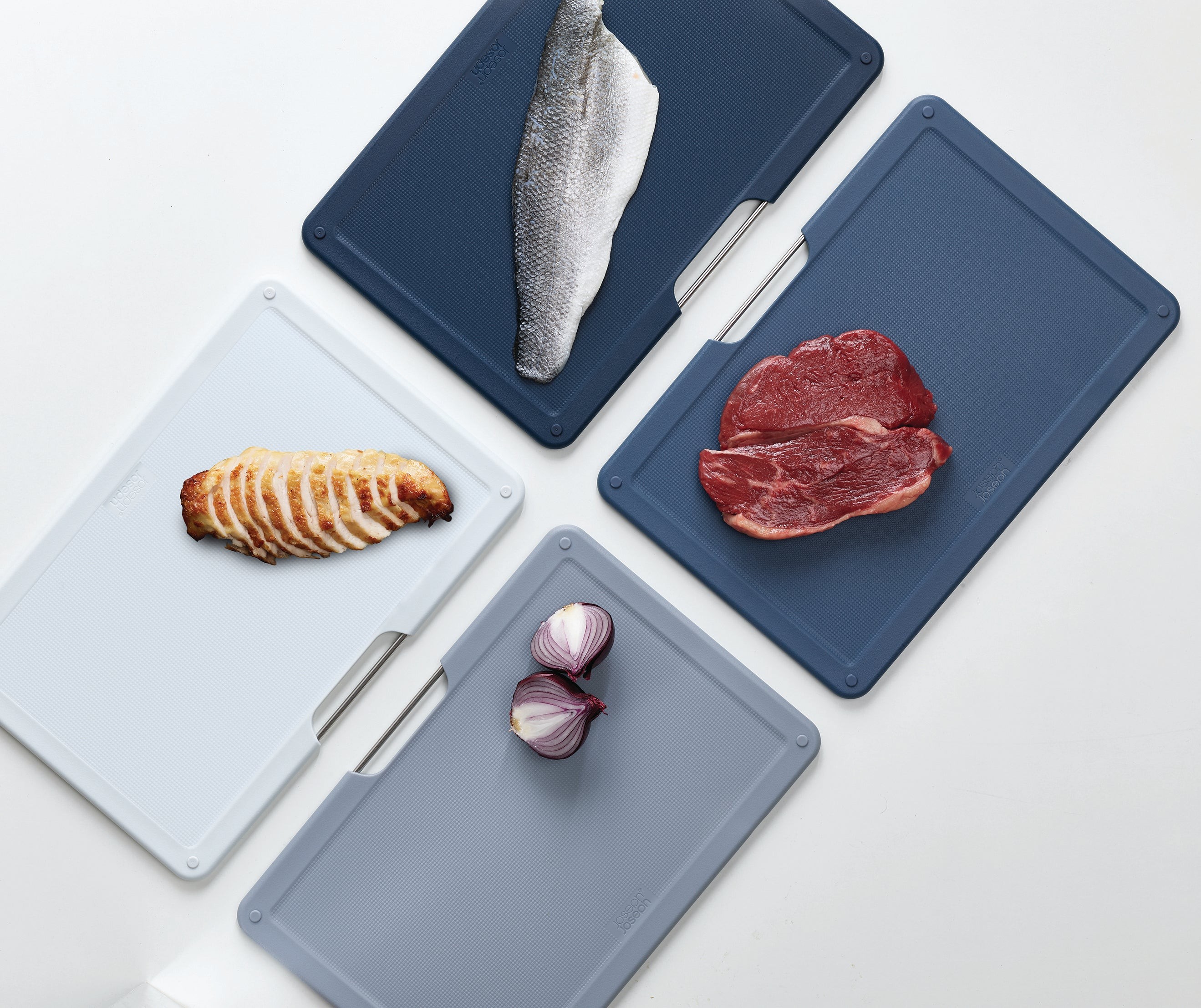 Folio 4pc Cutting Board Set Gray