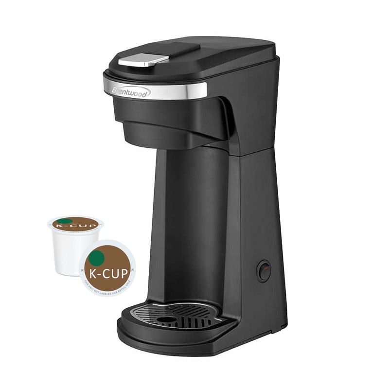K-Cup Single Serve Coffee Maker with Reusable Filter Basket - (Black)