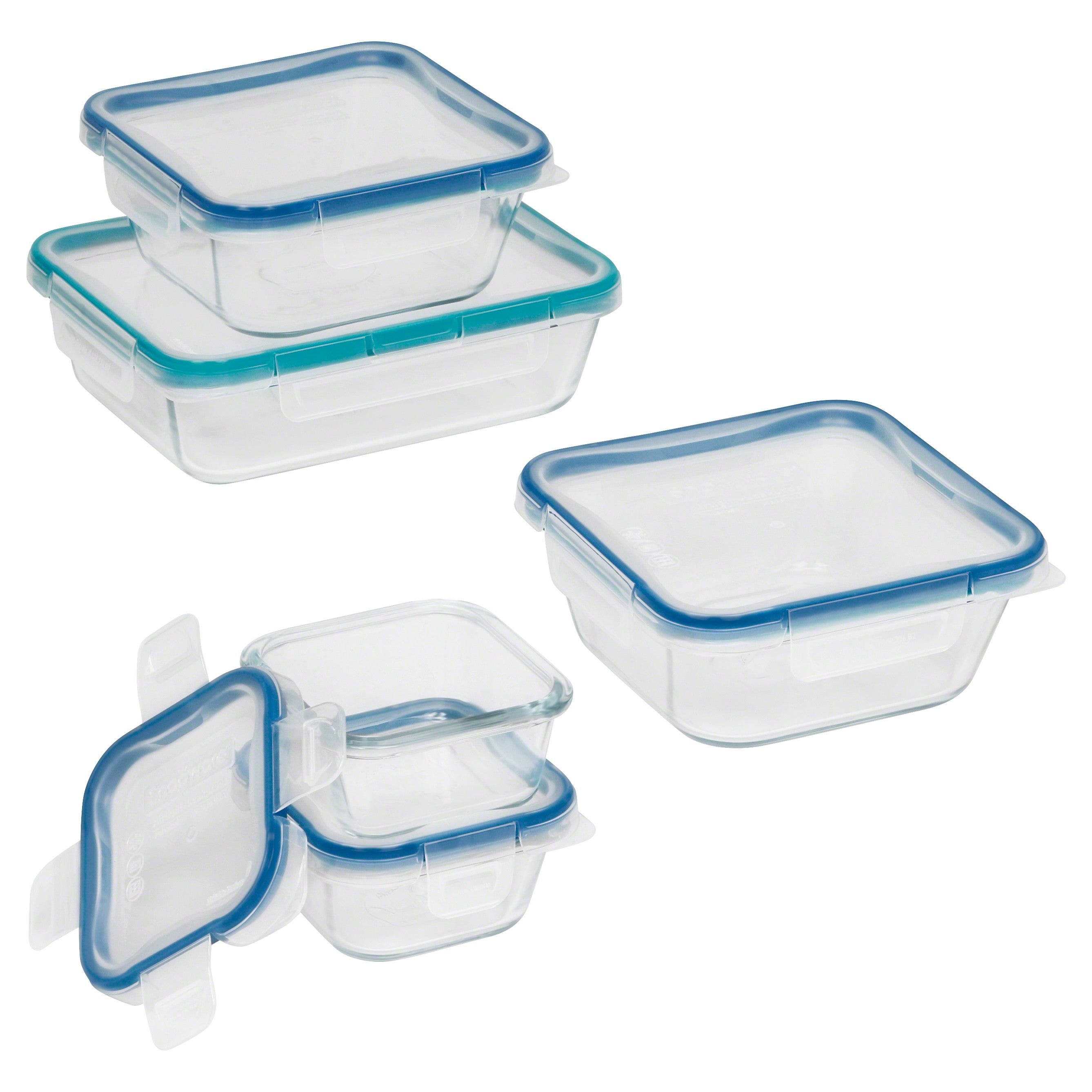 Total Solution 10pc Pyrex Glass Storage Set