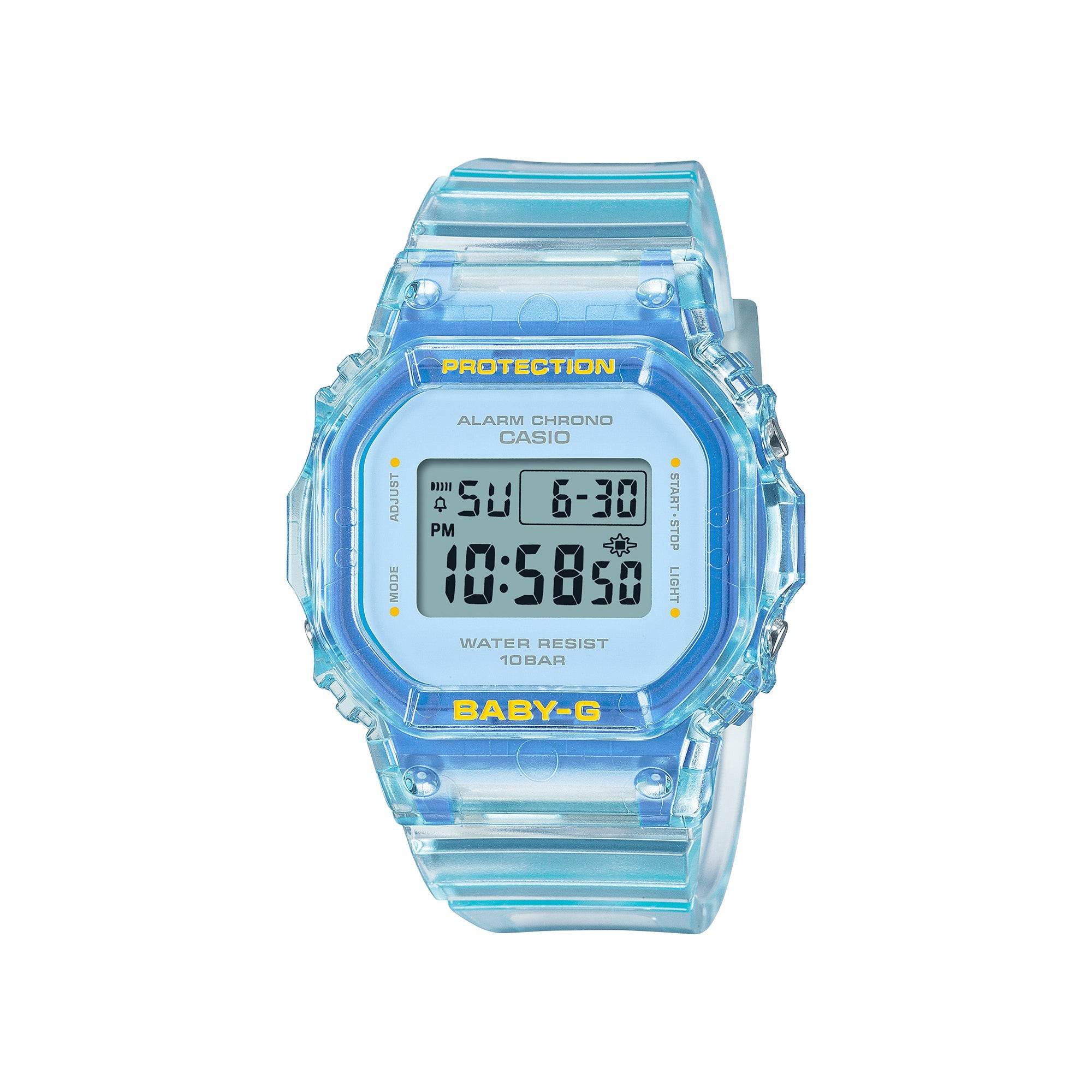 Ladies' Baby-G Digital Blue Jelly Resin Watch