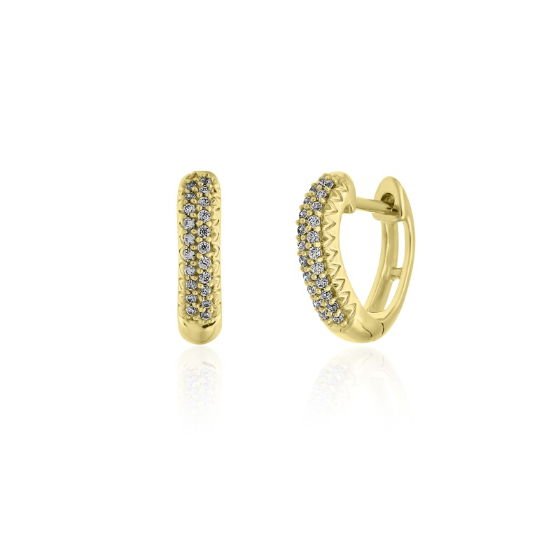 Hoop Earrings in 18K Yellow Gold