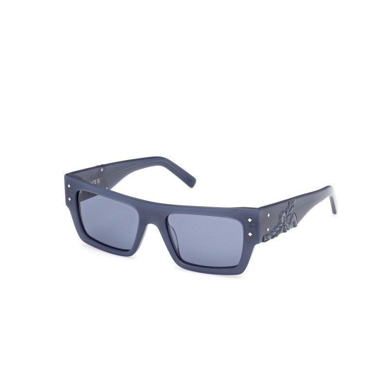 Shiny Blue Navigator Sunglasses