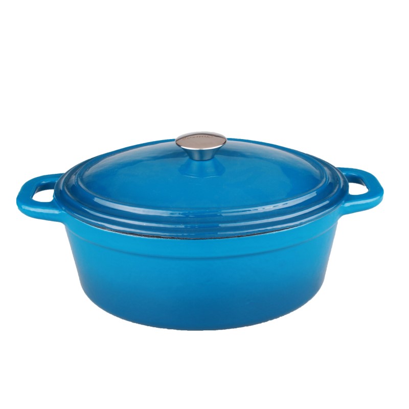 8 - Quart Neo Cast Iron Covered Dutch Oven - (Blue)