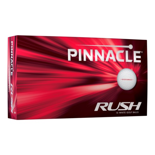 Pinnacle Rush Golf Balls 15-Ball Pack, White, 2023