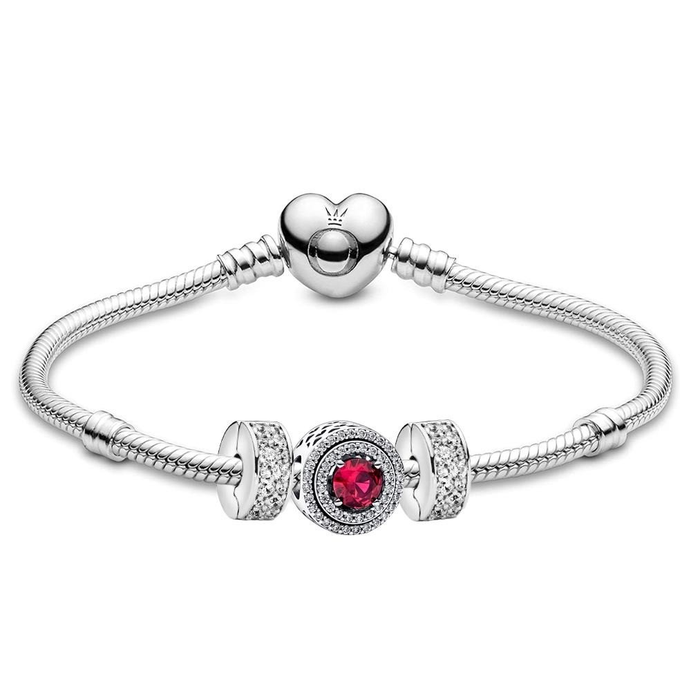 Red Sparkling Bracelet - (Size 7.5)