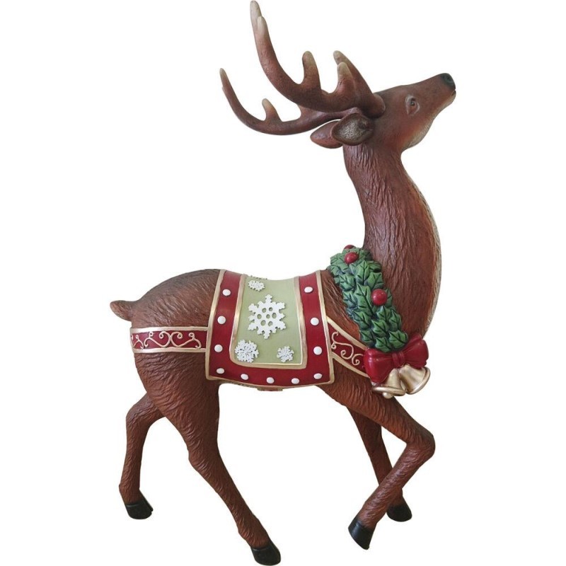 36-inch Fiberglass Reindeer Figurine