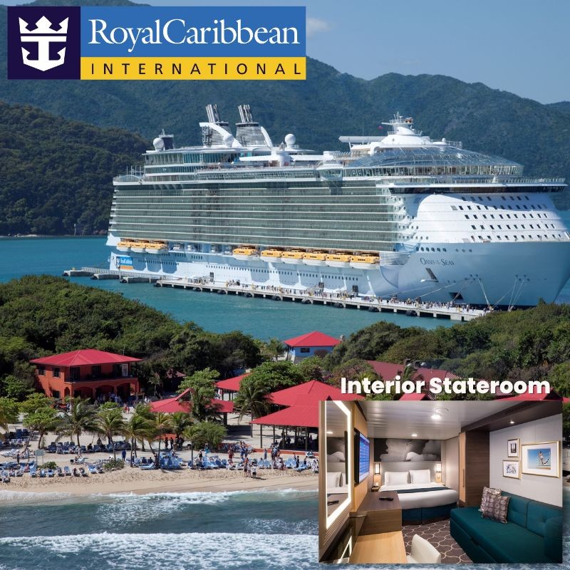 6-8 Night Caribbean, Bermuda, Mexican Riviera, Canada, Alaska or Australia CruiseInterior Stateroom