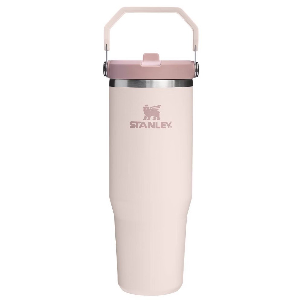 The IceFlow Flip Straw Tumbler 30oz - Rose Quartz
