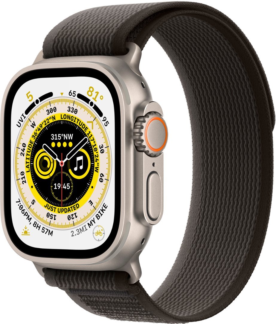 49MM - Ultra (GPS and Cellular) Watch with Trail Loop - (Black)(Grey) - (Small-Medium)